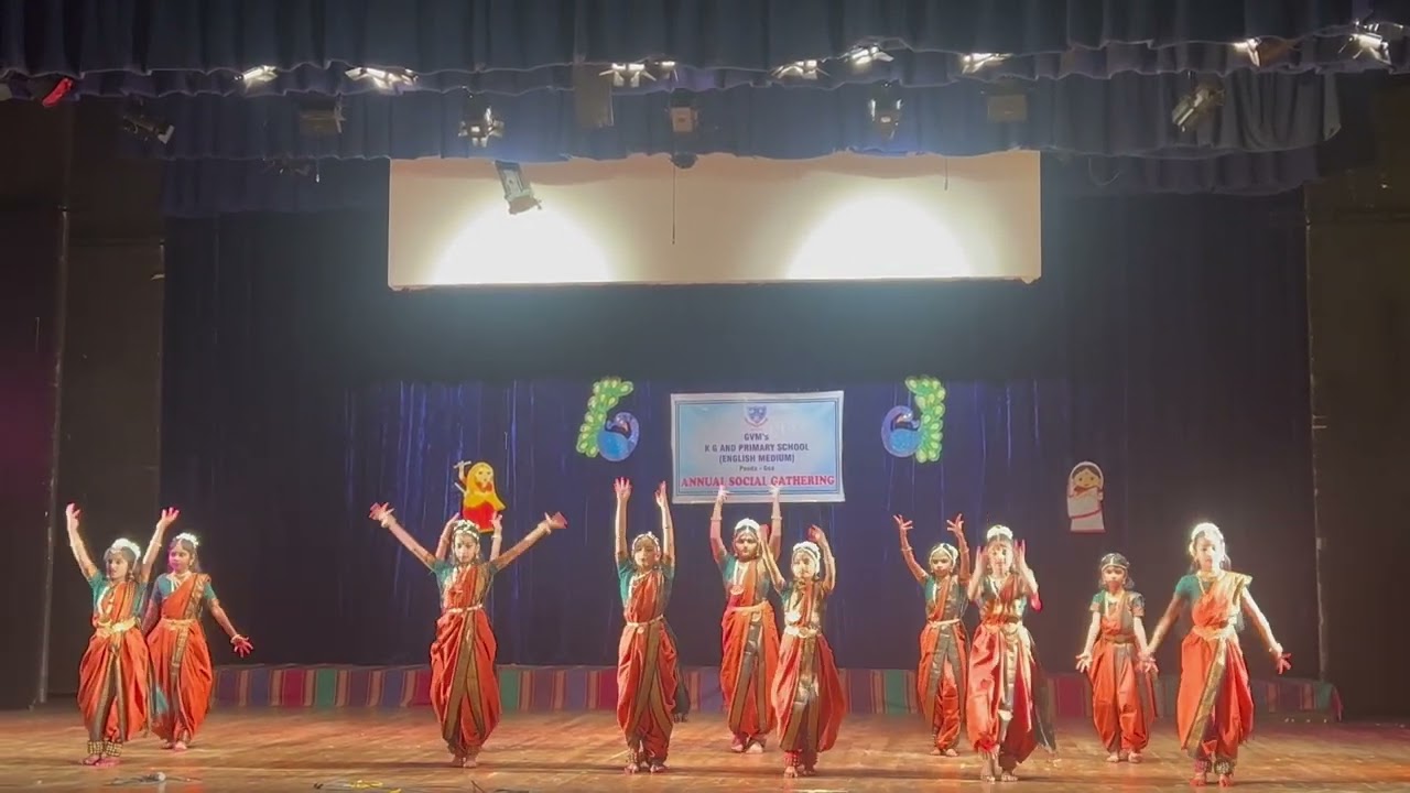The Annual Social Gathering#bharatanatyam #Hey ganaraya songs#welcomedance #💃💃💚🧡#goa ponda#ponus🥰