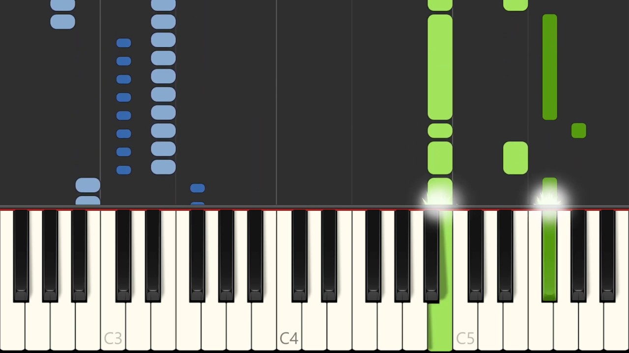 Kodaline - Say Something Piano Accompaniment + Voice Sheet Music Synthesia Preview - E Major