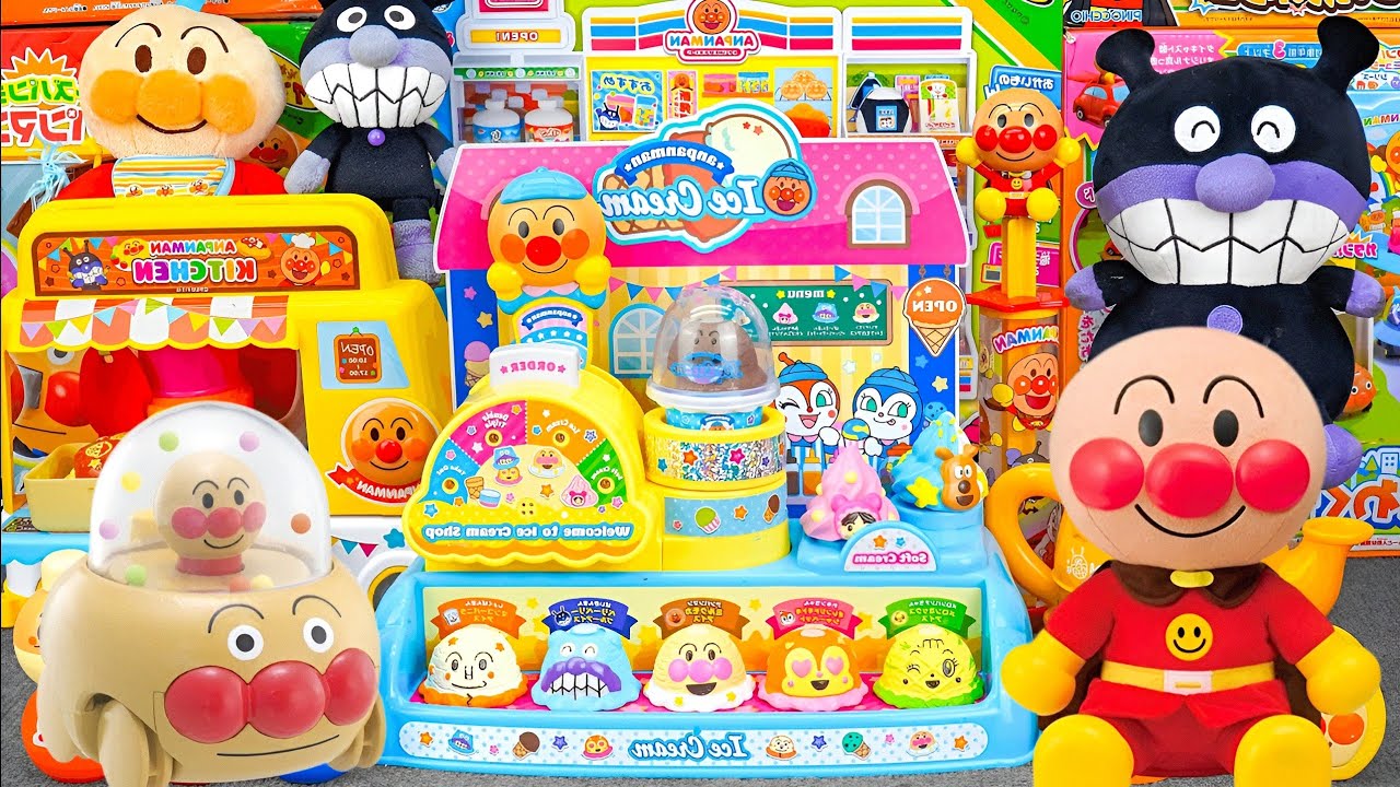 Satisfying with Unboxing Cute Anpanman Favorite Ice Cream Shop Playset Toys Collection | ASMR