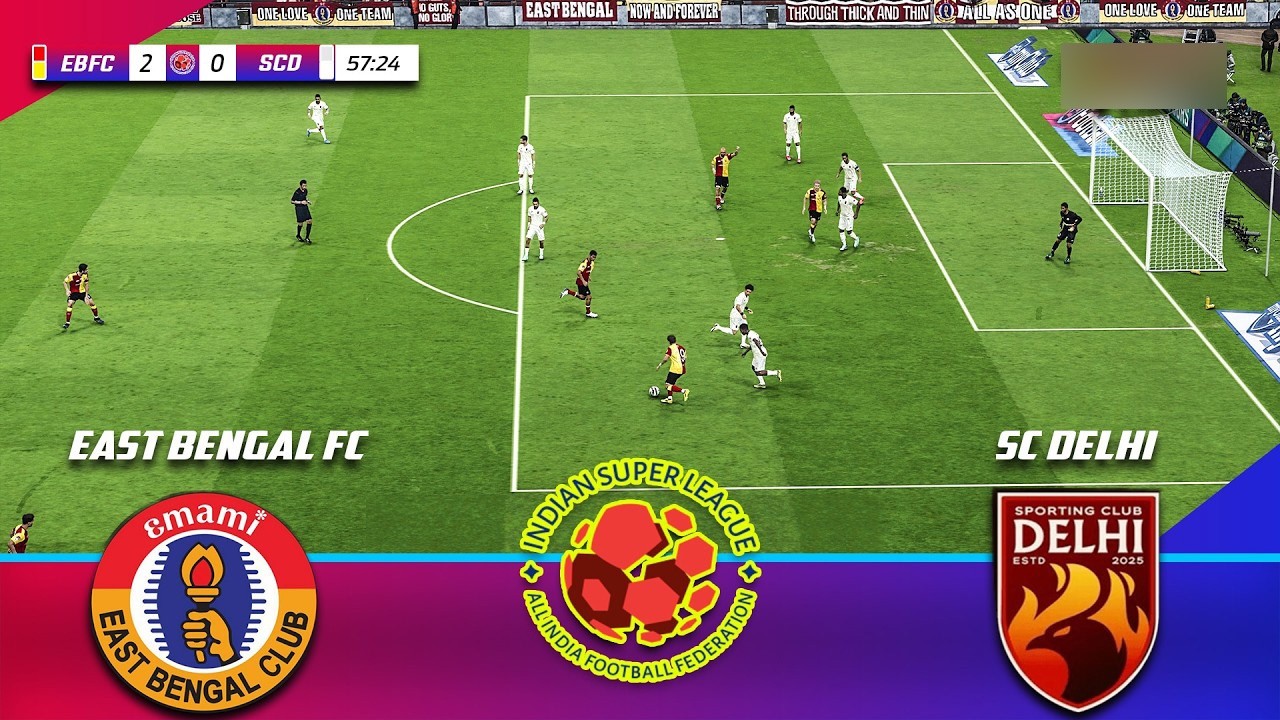 ⚡SC Delhi против East Bengal FC: ISL 2025-26 🔥 #isl #eastbengal #scdelhi