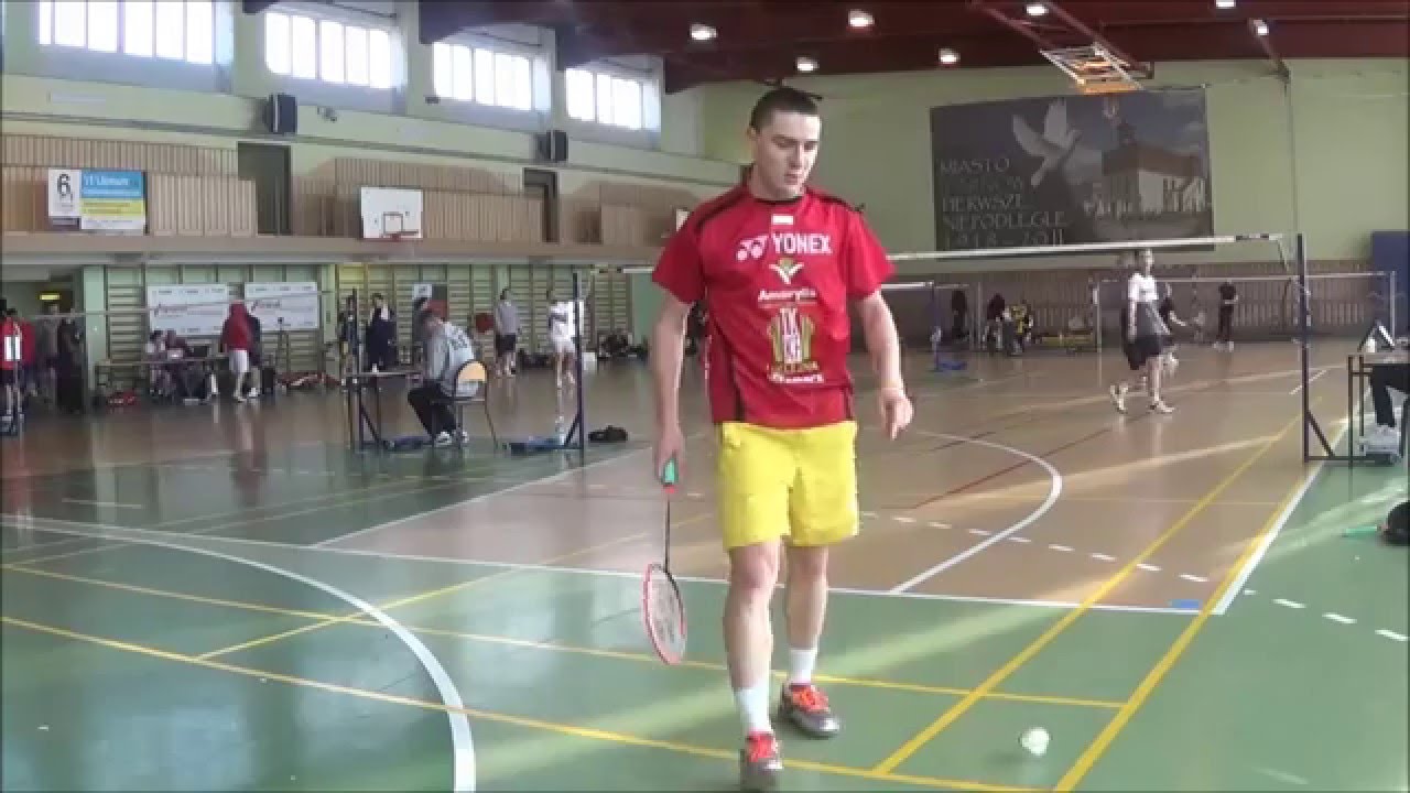 Badminton Tarn&oacute;w: Tomasz Matoga vs Dawid Gąsior
