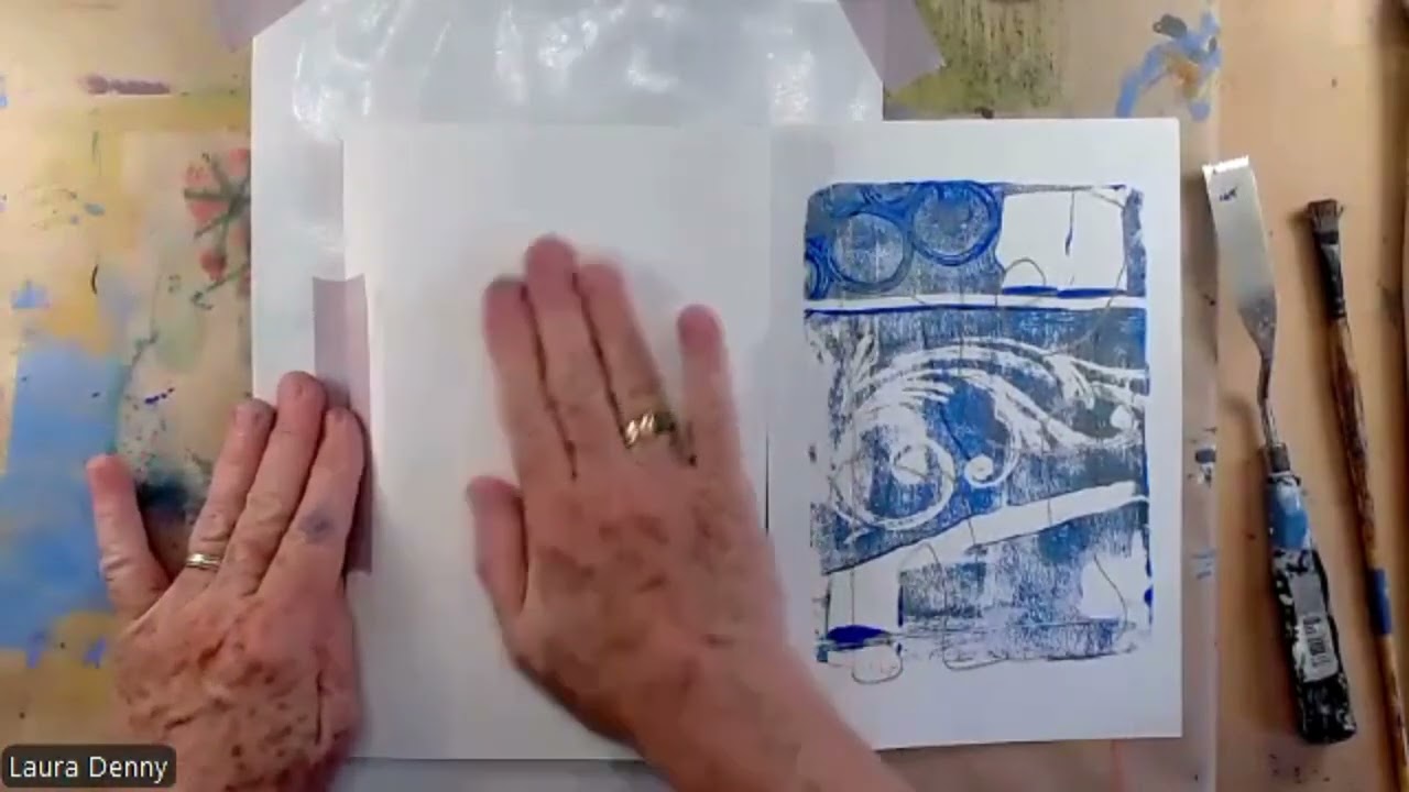 Print Painting on the Gelli Plate