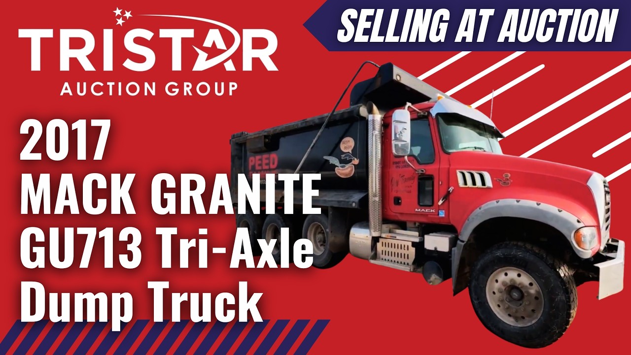 2017 MACK GRANITE GU713 Tri-Axle Dump Truck (9603) - Selling at auction