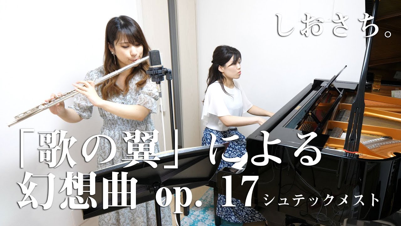 【フルート&ピアノ】「歌の翼」による幻想曲 op. 17/シュテックメスト【演奏してみた】FLUTE