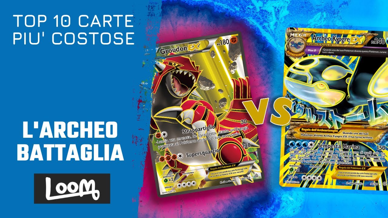 TOP 10 Carte Pokémon Più Costose - GROUDON VS KYOGRE