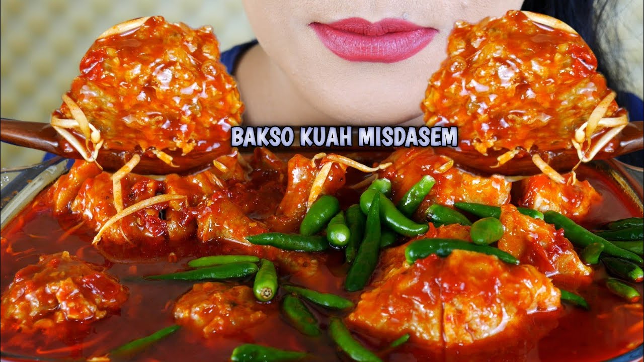 ASMR BAKSO KUAH MISDASEM, BAKSO URAT DAN BAKSO BESAR | ASMR MUKBANG INDONESIA
