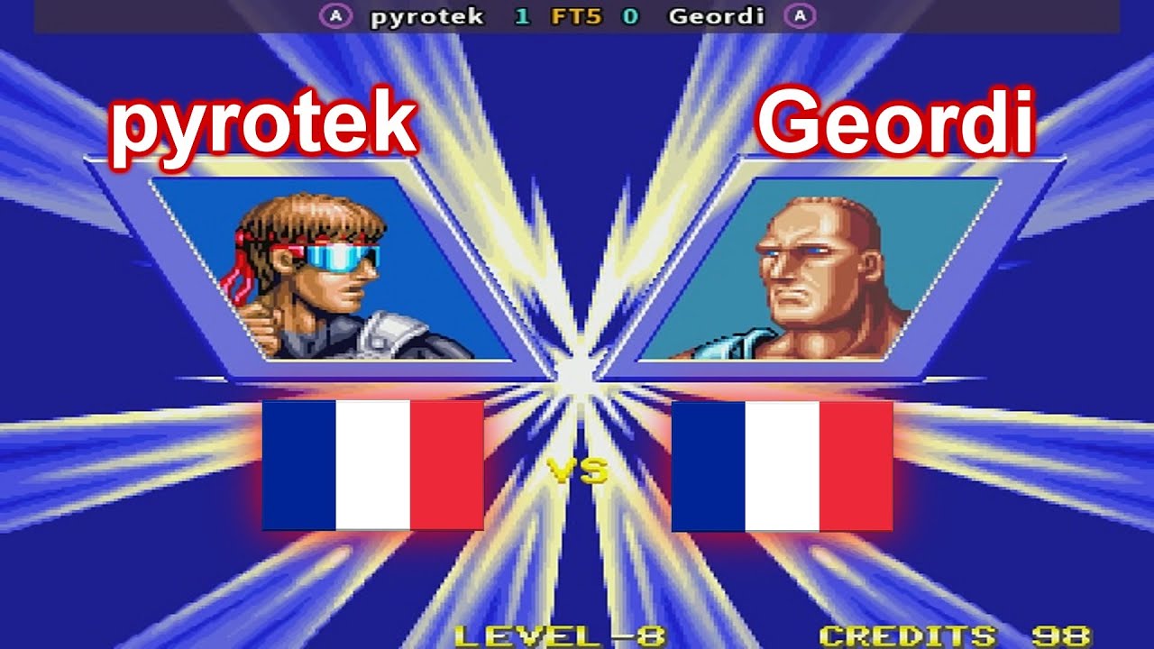 Windjammers / Flying Power Disc - pyrotek vs Geordi FT5