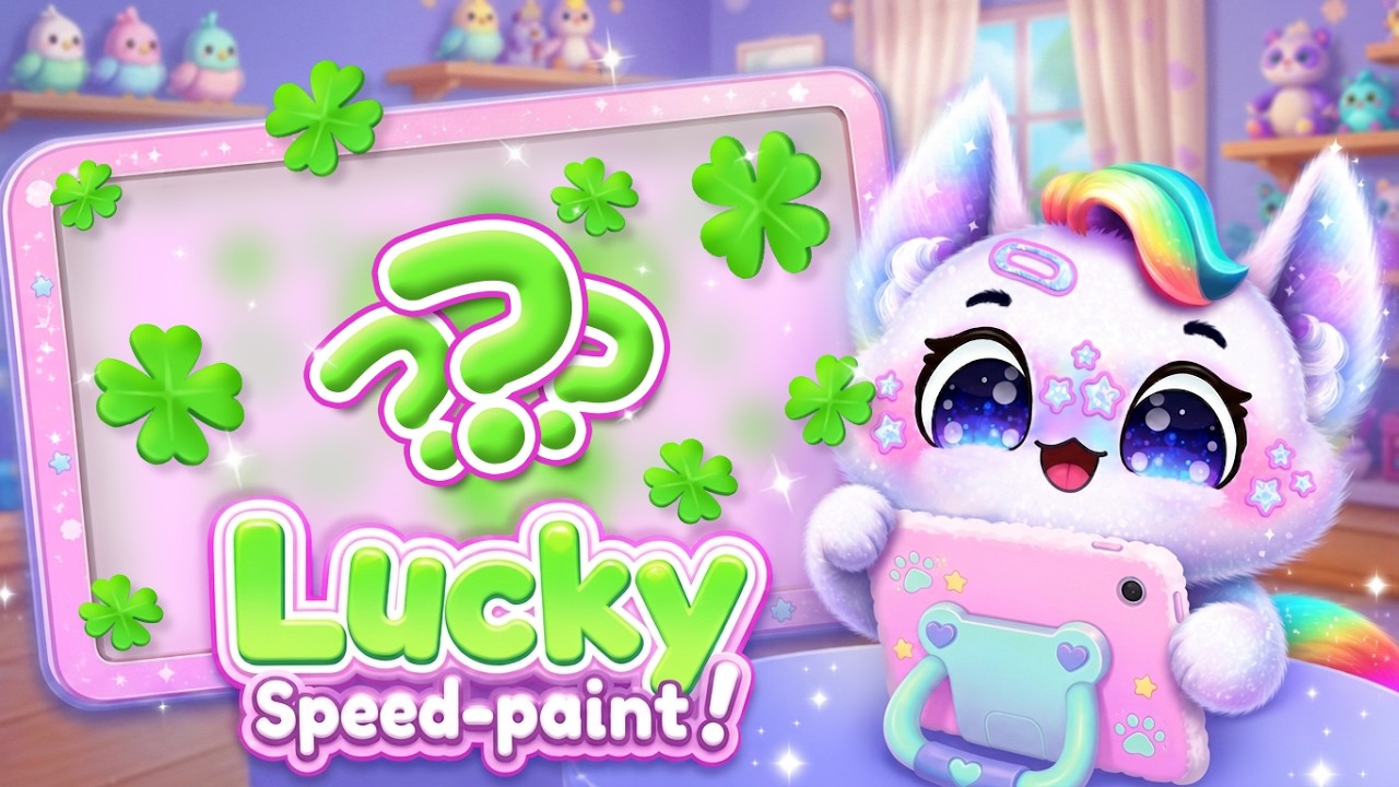 Lucky Speed Paint! Mochi Draws Fluvsies!🖌️🎨
