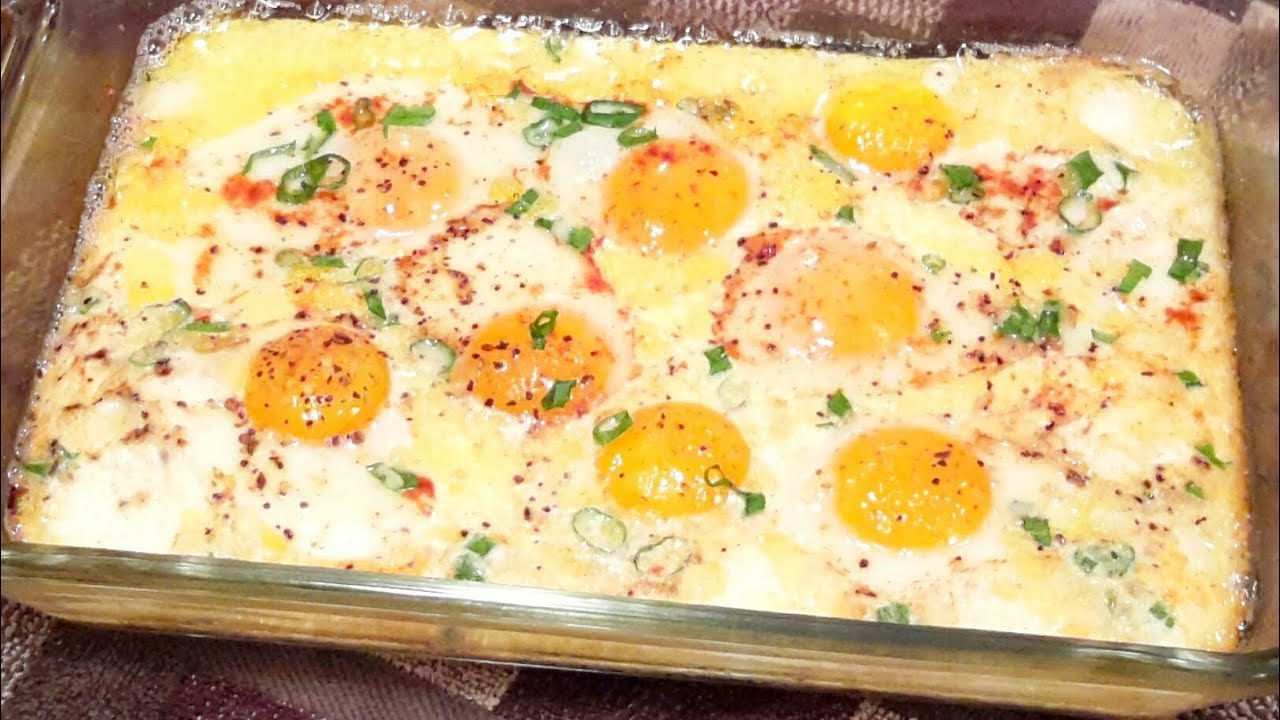 BAKED EGGS IN OVEN