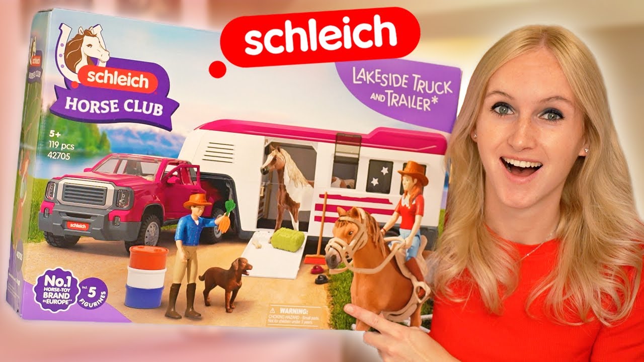 MEGA Schleich PAARDENTRAILER unboxing! 🤩🐴 Grootste trailer OOIT!! 😱