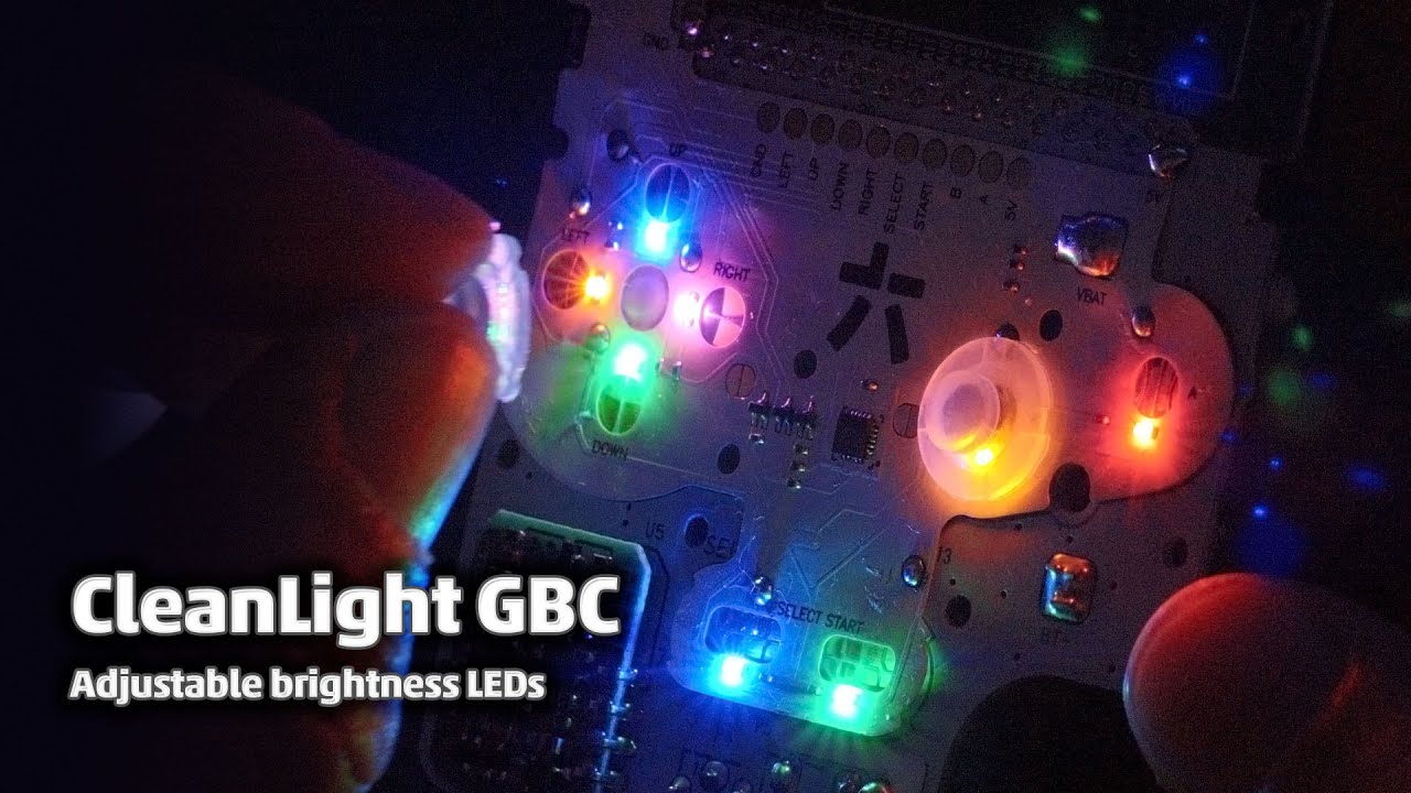 The Adjustable Brightness LEDs for Game Boy Color - CleanLight GBC