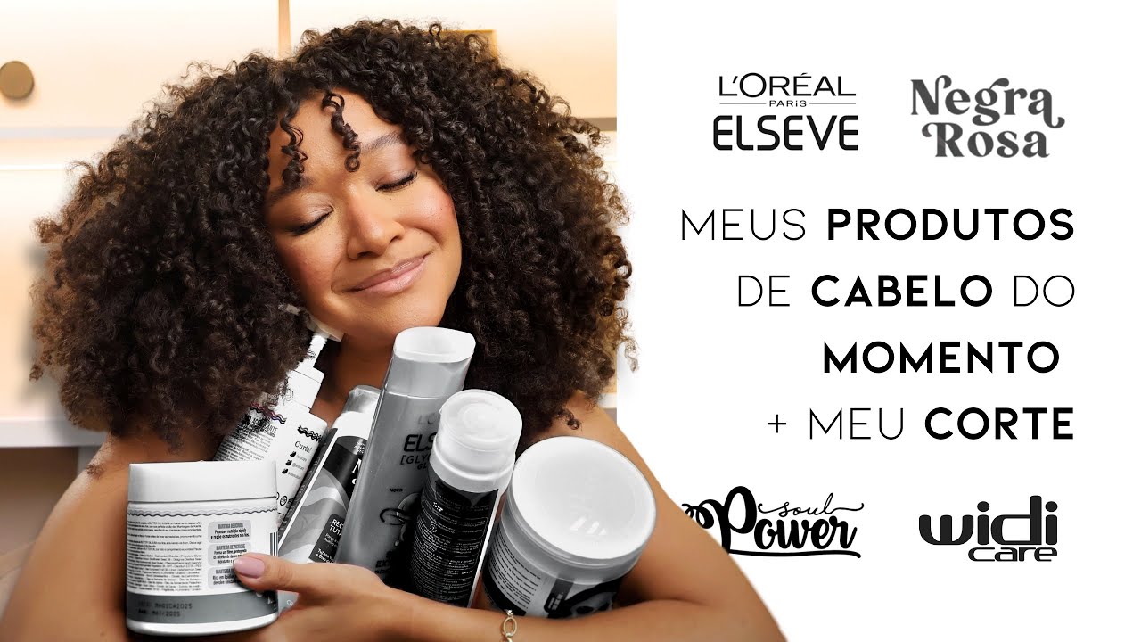 Meus produtos favoritos para cabelo 3C/4A + meu novo corte de cabelo crespo (mostrei tudo!)