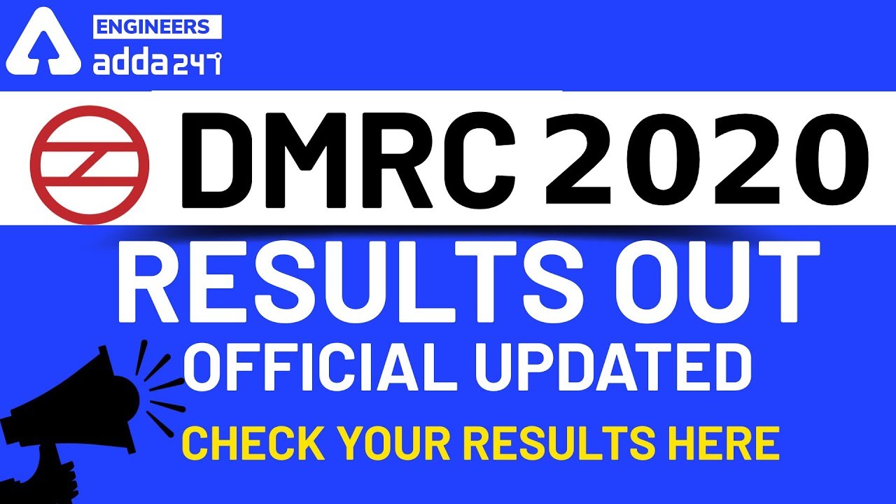DMRC 2020 Result Out | Civil & Electrical | Official Update