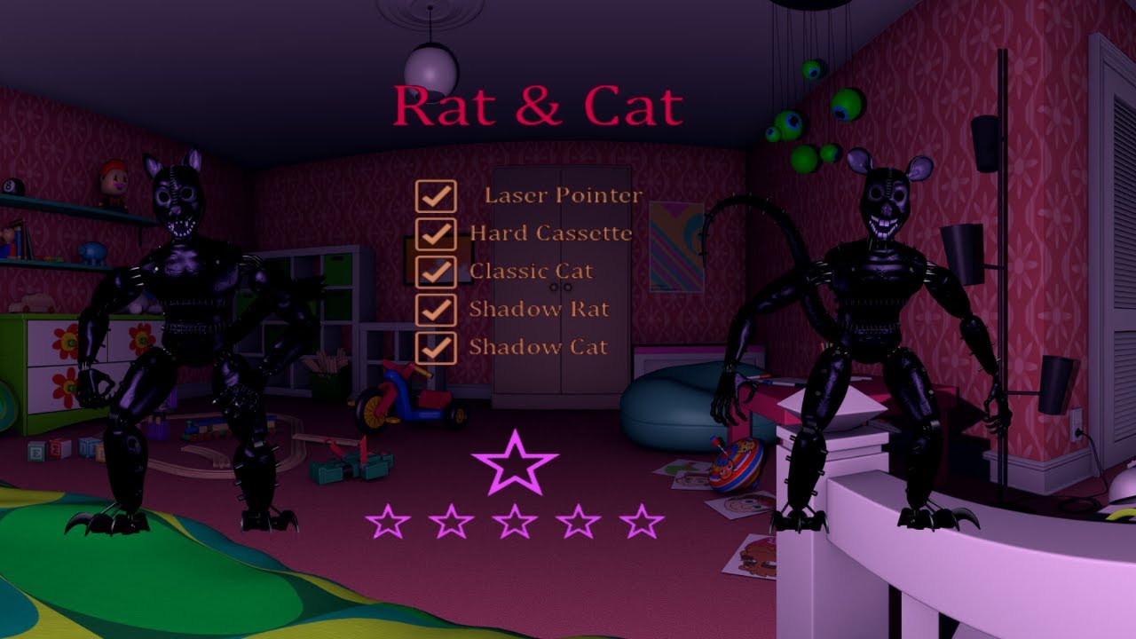FNaC 3 CN | Rat And Cat All Challenges Completed!