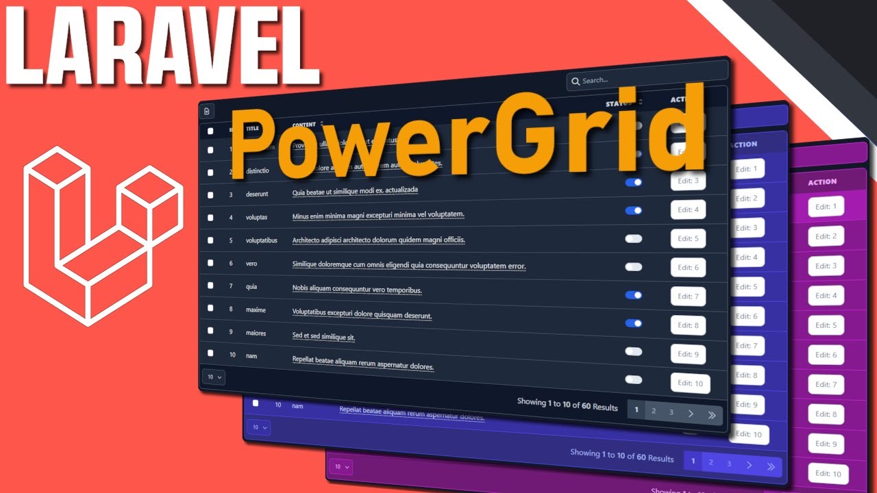 ¡Super tablas! con Laravel y PowerGrid