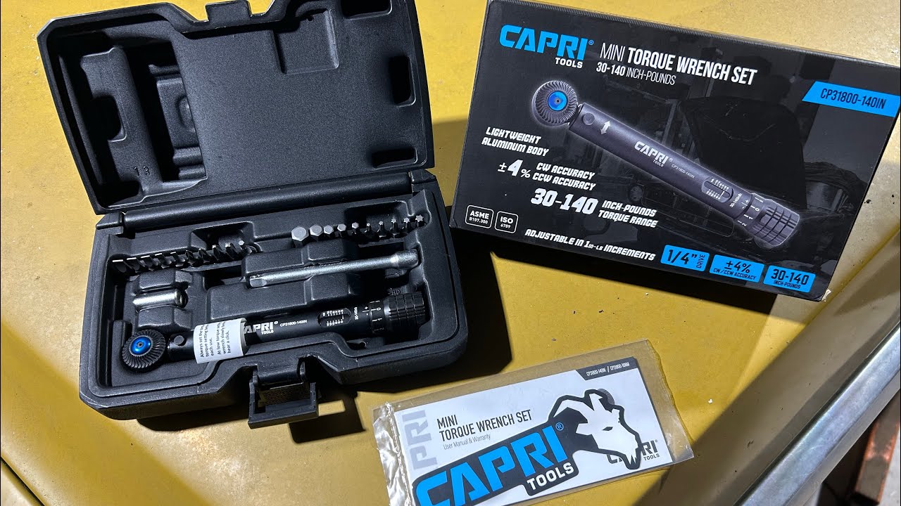 Capri Tools New 1/4” Mini Torque Wrench Review