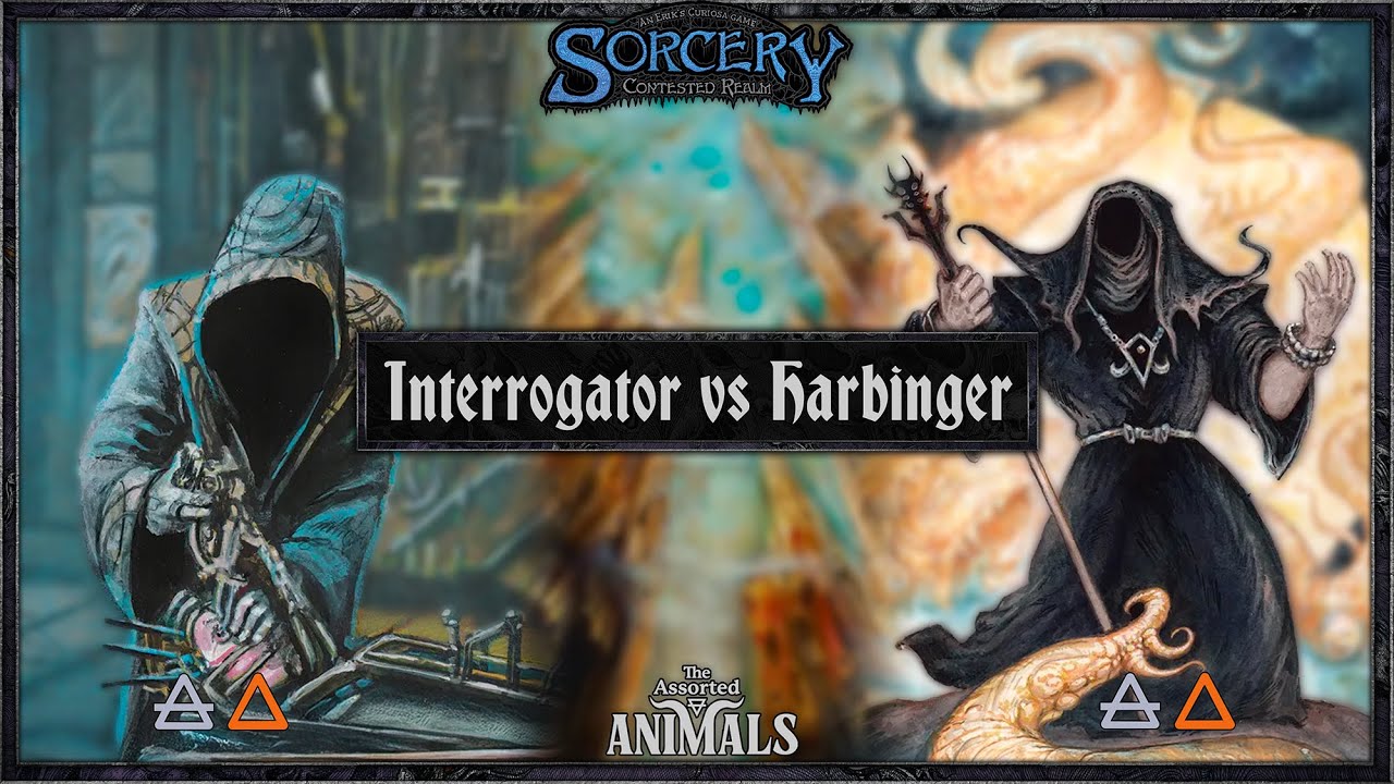 INTERROGATOR (💨/🔥) vs HARBINGER (💨/🔥), Sorcery: Contested Realm Gameplay – Gothic Constructed