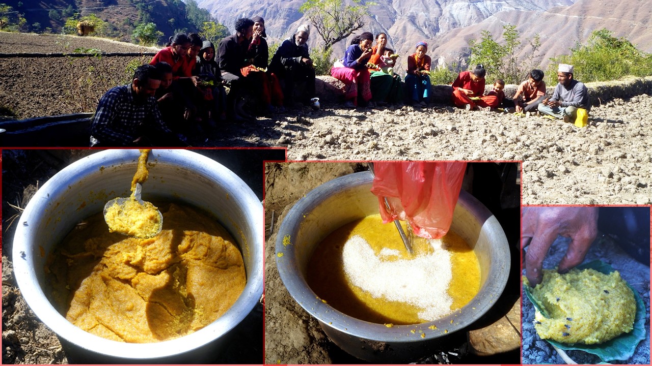 farm food in the village || dharme family farming || rural Nepal ||@junglefamily
