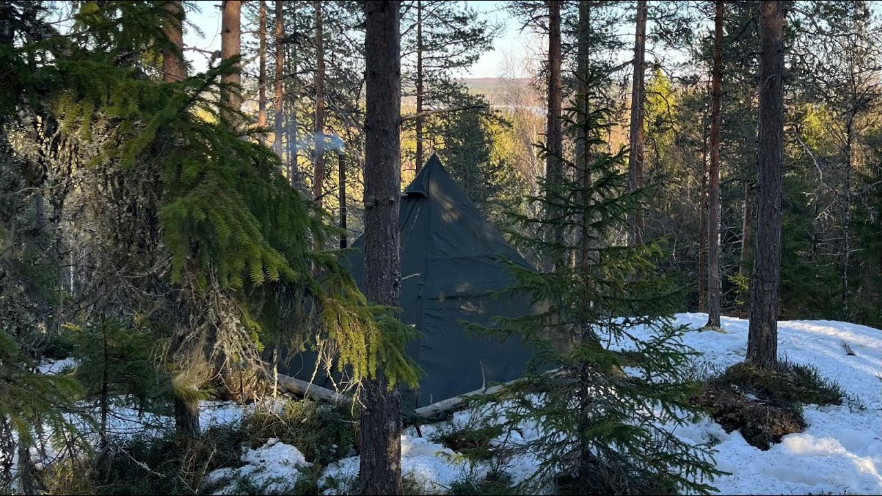 Elämäni ensimmäinen yönyli sooloretki | Kotateltta ja kamina | Testissä Temu rinkka ja makuupussi