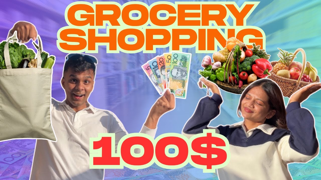 $100 Grocery Haul as a Student Couple | Budget Shopping Vlog 😱💵 - Kitty and Jaan | Student Couple 🇱🇰