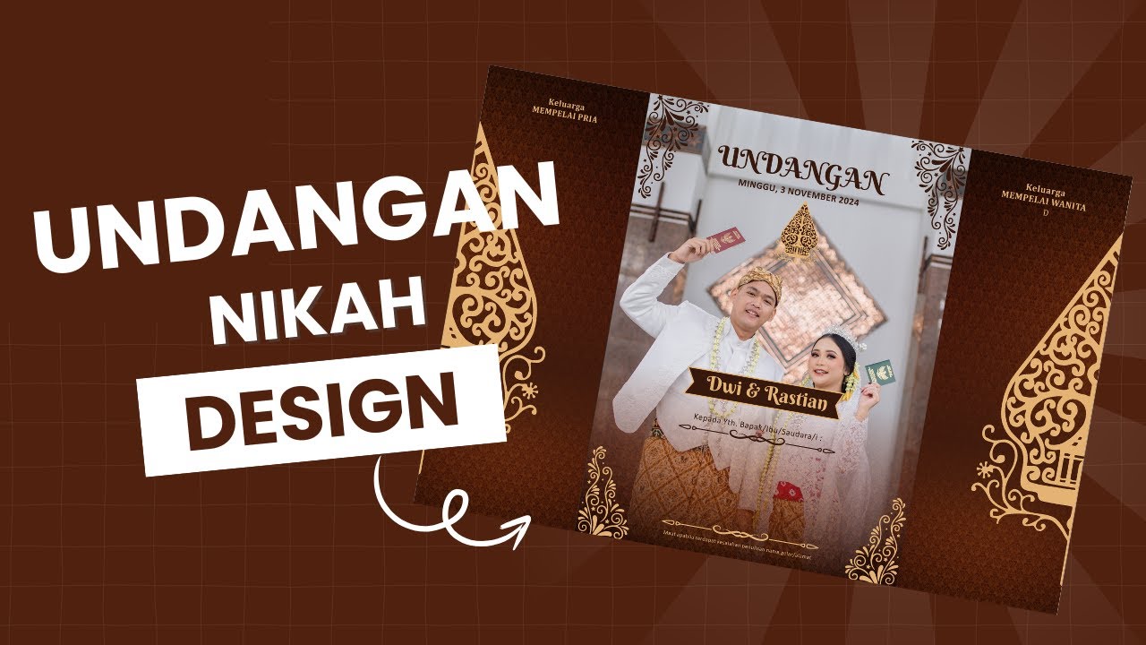 FREE DESAIN UNDANGAN PERNIKAHAN SIAP EDIT ! - COREL DRAW X7
