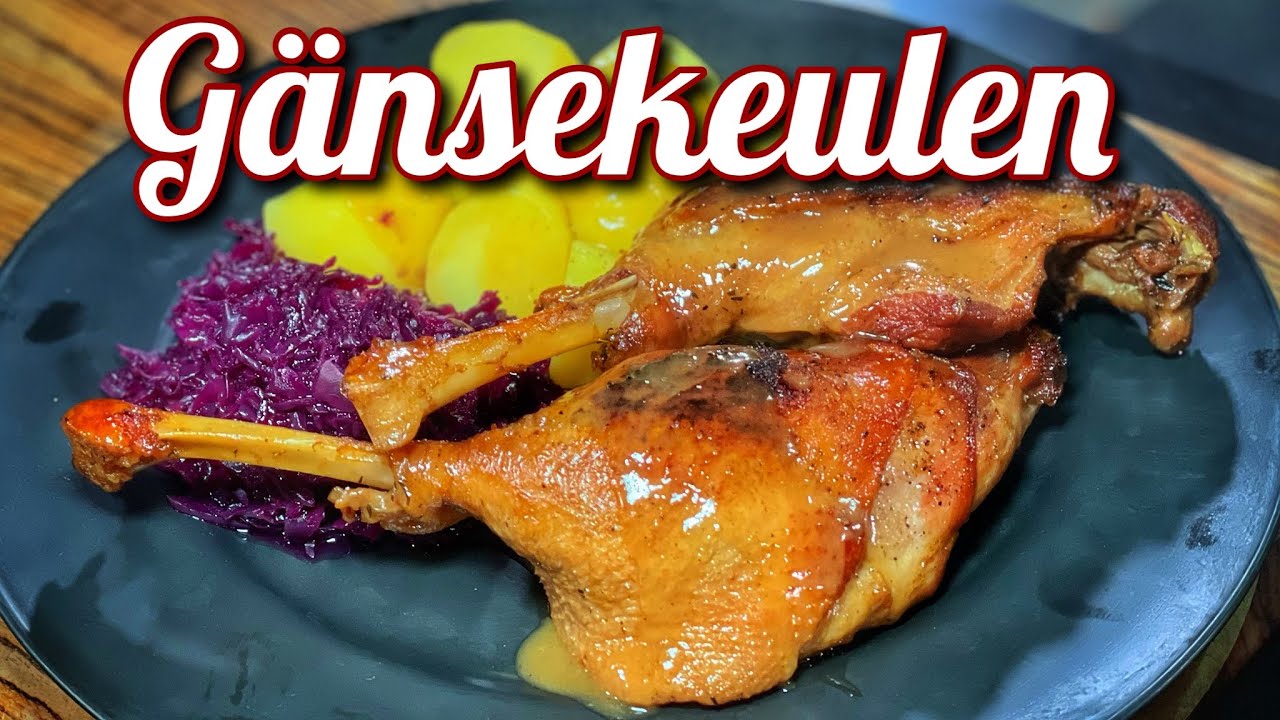 Gänsekeulen mit Sauce - perfektes Festtagsgericht - Westmünsterland BBQ