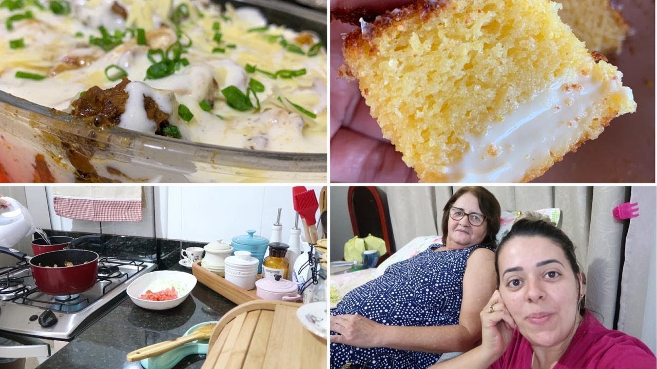ALMOÇO DE SÁBADO - MACARRÃO AOS 2 MOLHOS - BOLO DE MILHO CREMOSO - A IRACI CHEGOU