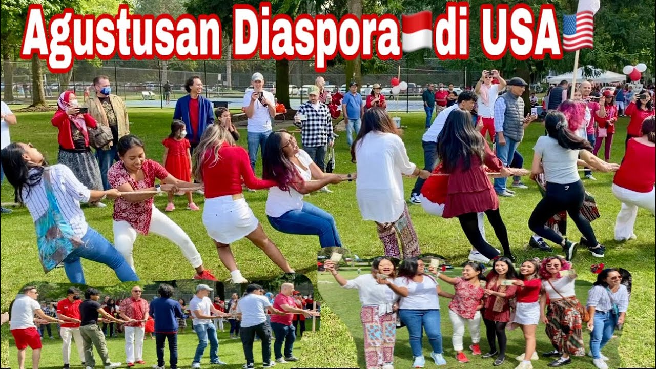 Para Bule dan Diaspora 🇮🇩 Lomba Tarik Tambang & Balapung ⁉️17an di Washington state 🇺🇸 
