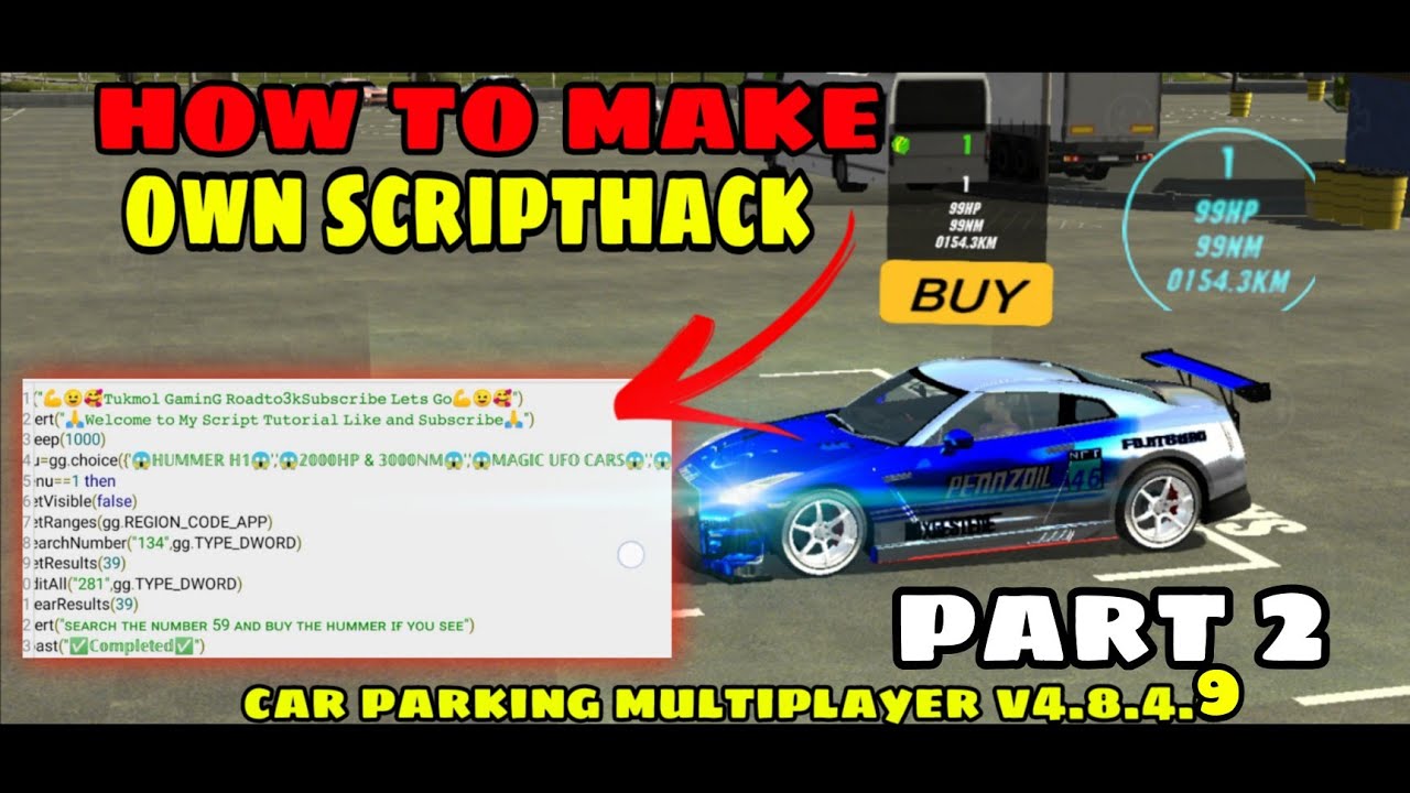 FULL TUTORIAL HOW TO MAKE OWN SCRIPT | CAR PARKING MULTIPLAYER