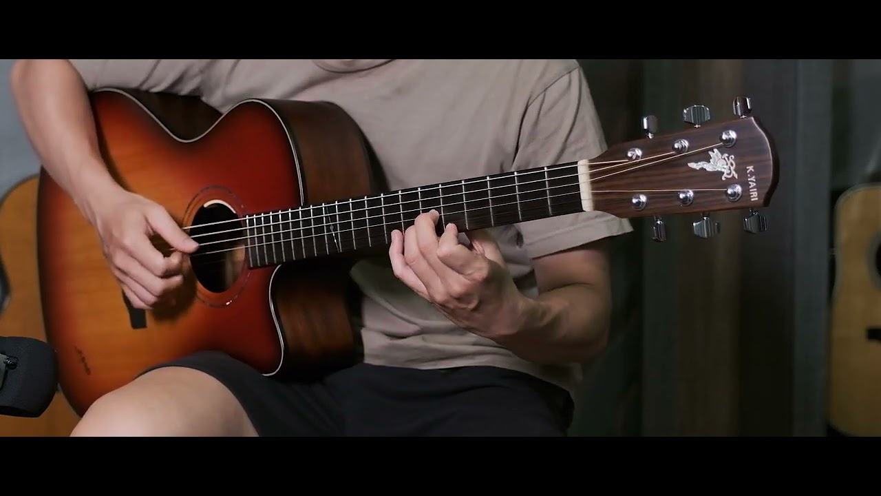 k.yairi BL65C-RB made in Japan. test âm mộc và pickup ra loa (guitar Phúc Taka)