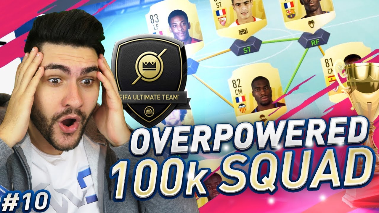 FIFA 19 OVERPOWERED 100K SQUAD BUILDER - BEST FORMATIONS AND TACTICS !! ROAD TO GLORY #10