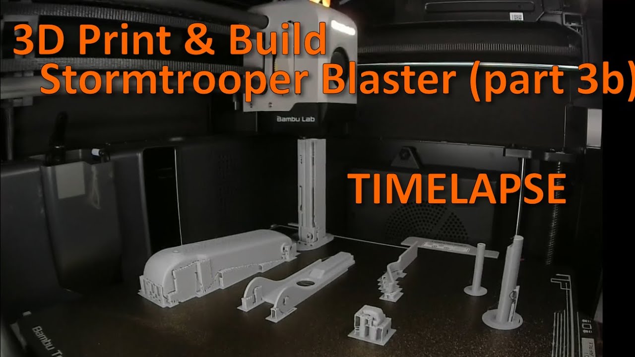 3D Print & Build #starwars #e11 #stormtrooper #blaster Part 3B #bambulab #X1E #X1Carbon