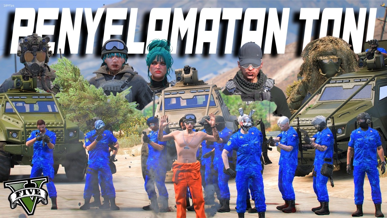 MISI EPIC !! DOBRAK MENJADI DPO KARENA PENYELAMATAN ANTONI KAMEK !! - GTA 5 ROLEPLAY
