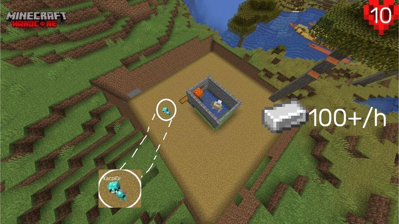Zbudowałem Automatyczną Farmę Żelaza W MINECRAFT HARDCORE #10