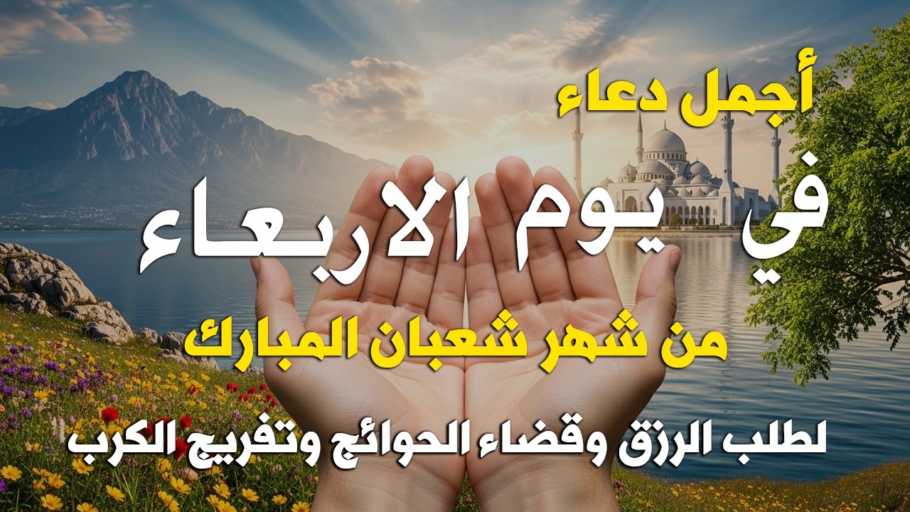دعاء فى يوم الاثنين المستجاب دعاء يوم 28 من شهر شعبان للرزق والشفاء العاجل وقضاء الحوائج 🤲(4k)