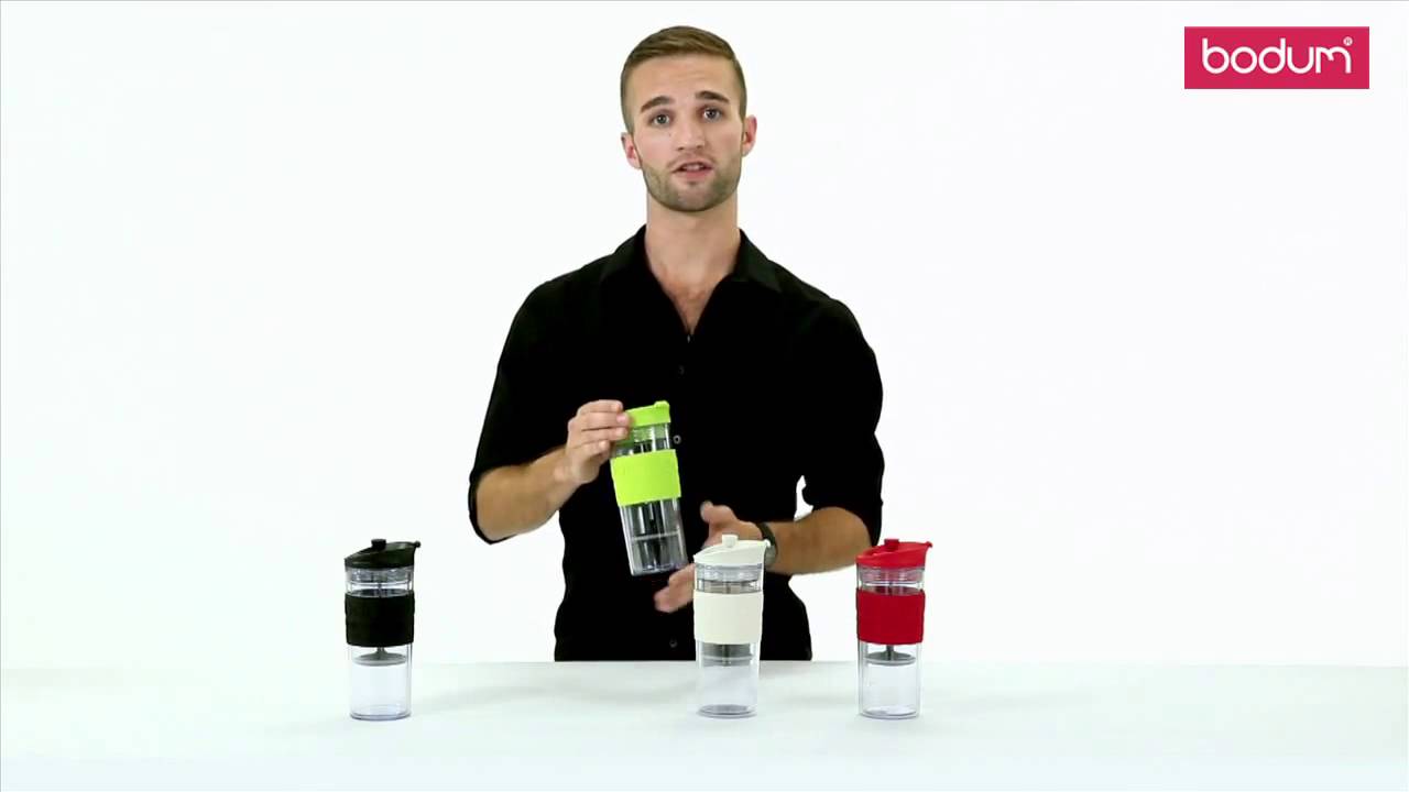 TRAVEL PRESS Bodum, mug de voyage &agrave; piston sur MaSpatule.com