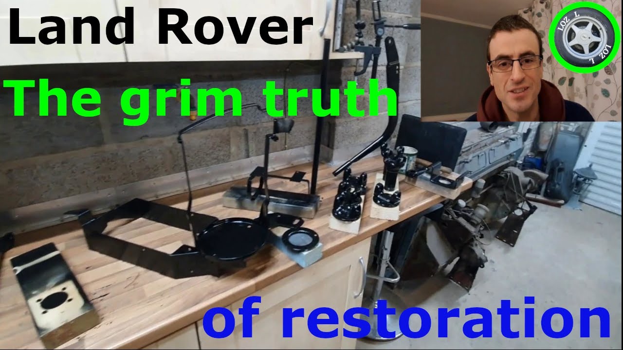 Parts restoration, prior to bulkhead fitting - 23 Land Rover Series 3 Project