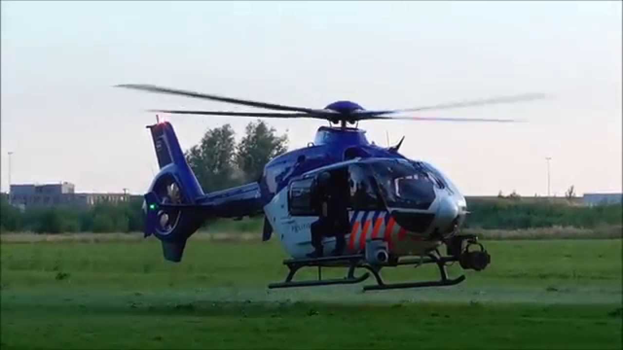 Prio 1 08-6381 + opstijgen politiehelikopter voor vermiste man Lingebos Spijk
