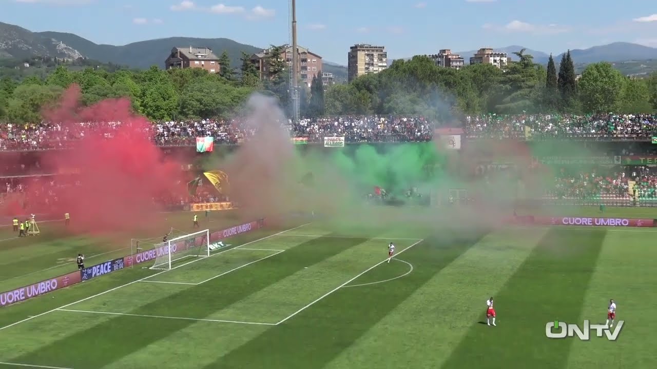ONTV: Lo spettacolo del Liberati al derby TERNANA-PERUGIA