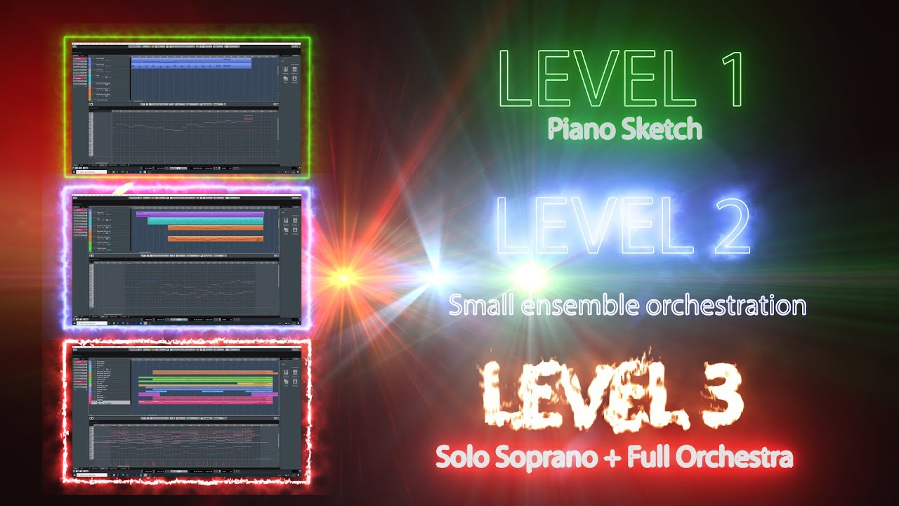 FROM PIANO TO FULL ORCHESTRA IN 2 MINS - Heroic Fantasy music edition #virtualorchestration  #epic