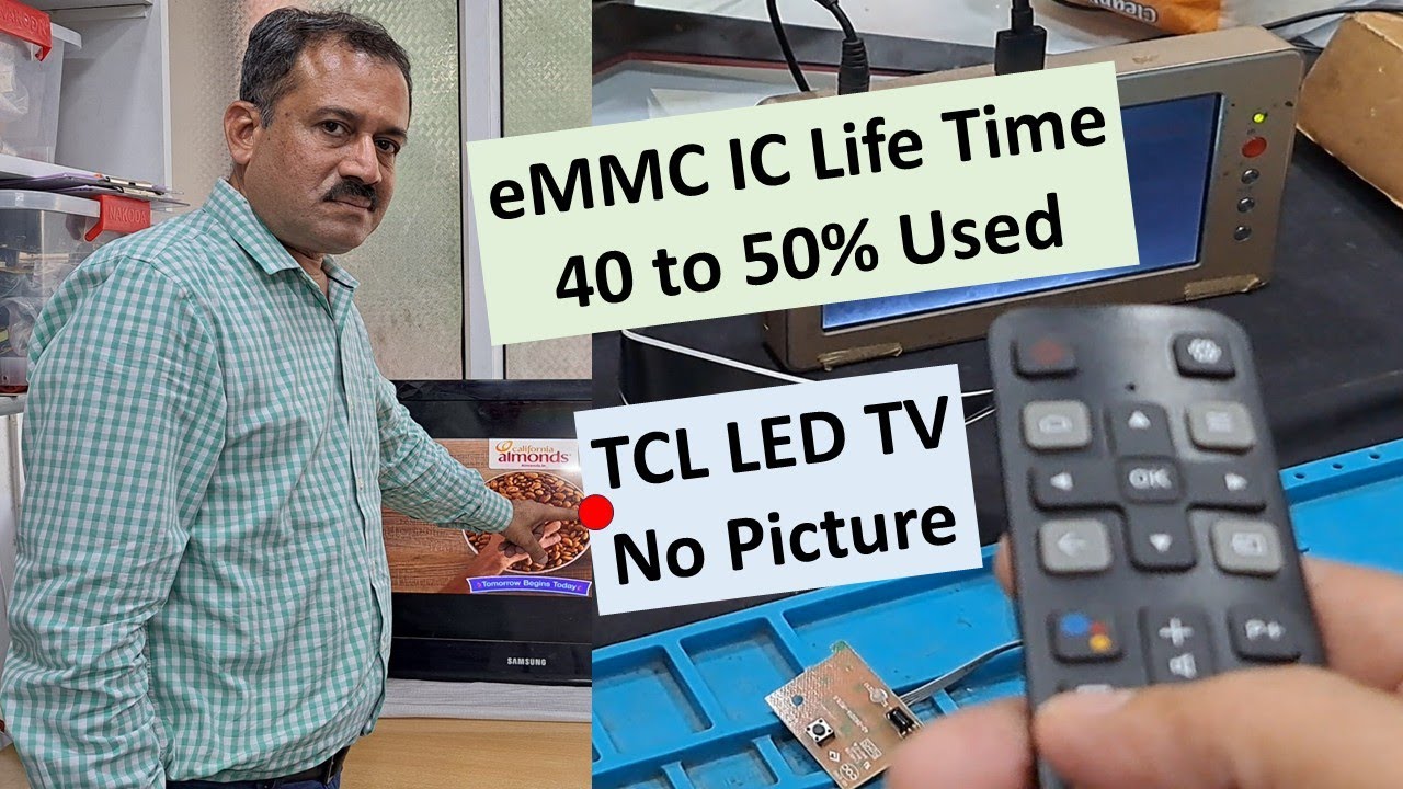 eMMC IC Programming | Device Life Time 30% to 40% Used I TPD.RT2841.B772 | TCL IFalcon | 40F2A