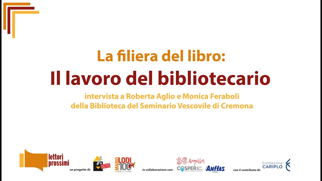 La filiera del libro: il lavoro del bibliotecario