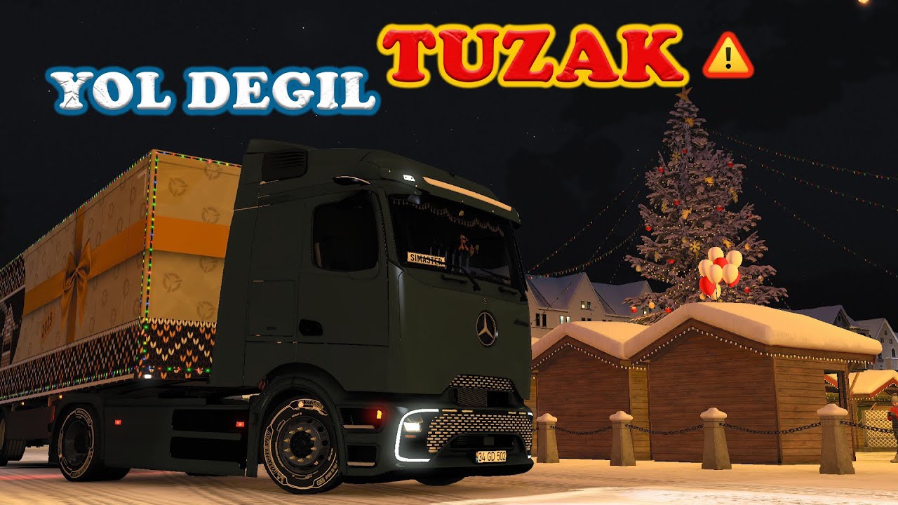 Kış Diyarına Yolculuk! ❄️ Mercedes MP6 ile Zorlu ETS2 Sürüşü