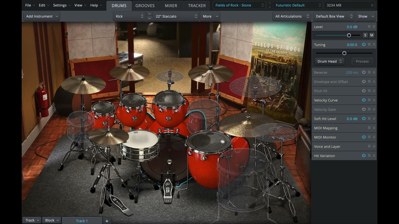 15 TOONTRACK SDX   FIELDS OF ROCK   Clean Kits   Preset