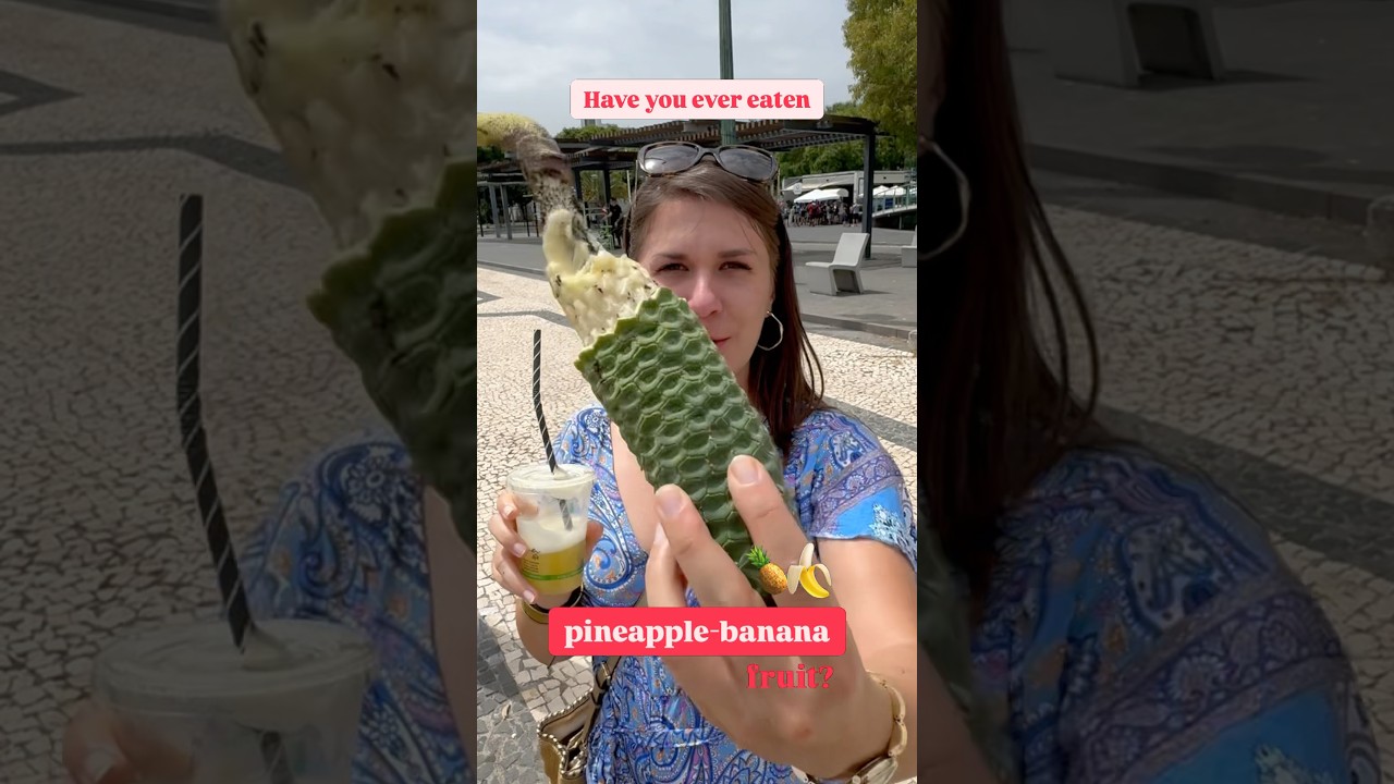 Crazy tropical fruit on Madeira island! #food #pineapple #cr7fans #portugal