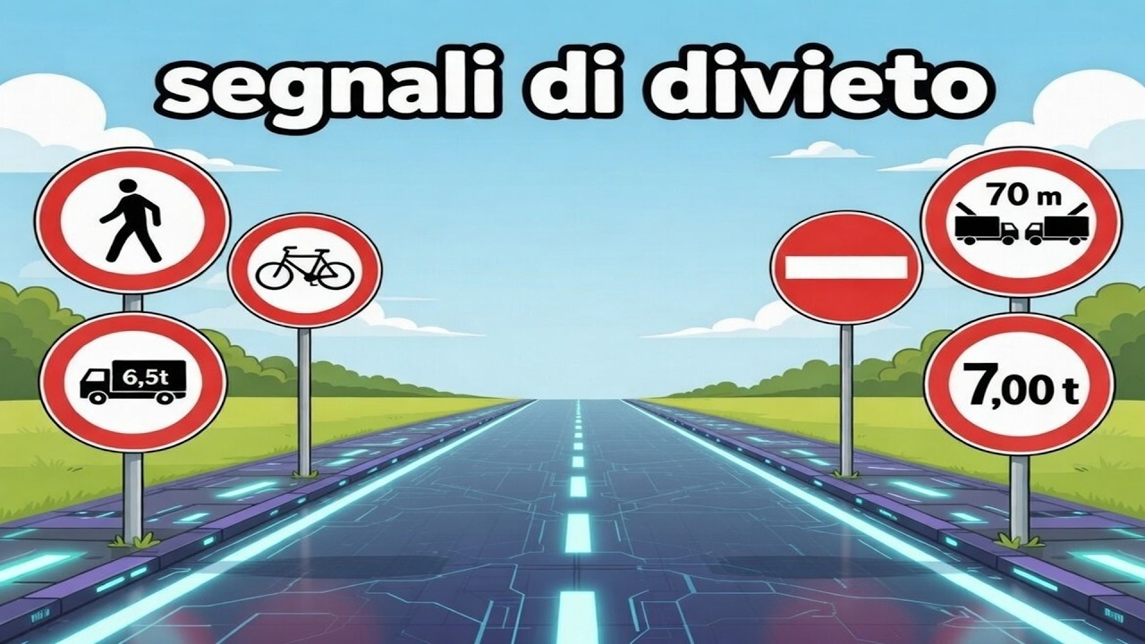 SEGNALI DI DIVIETO - PATENTE FACILE