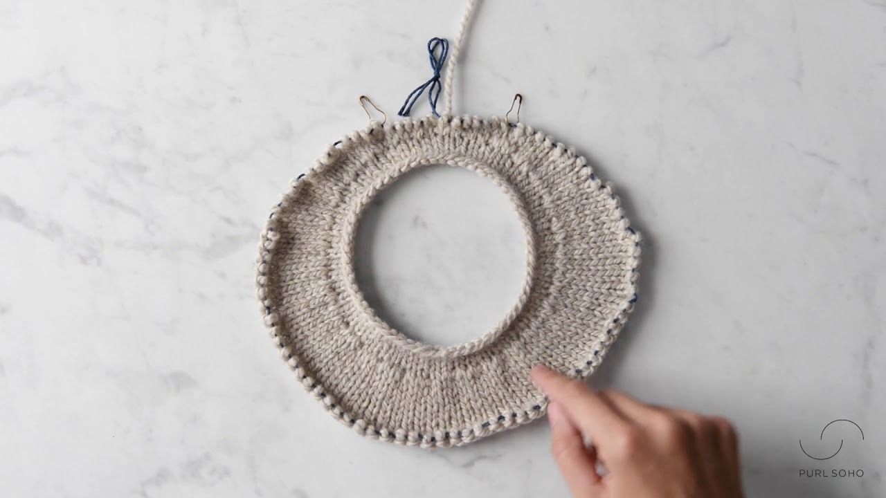 Bonus Clip: How to Pick Up A Purl Wrap On The Knit Side | Purl Soho