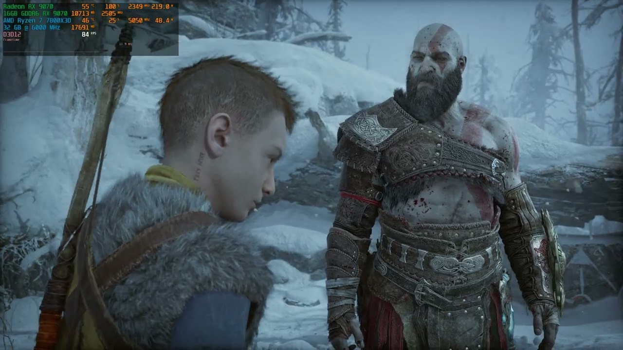 God of War Ragnar&ouml;k - RX 9070 + Ryzen 7 7800X3D | 1440P | ALL Settings | FSR 4