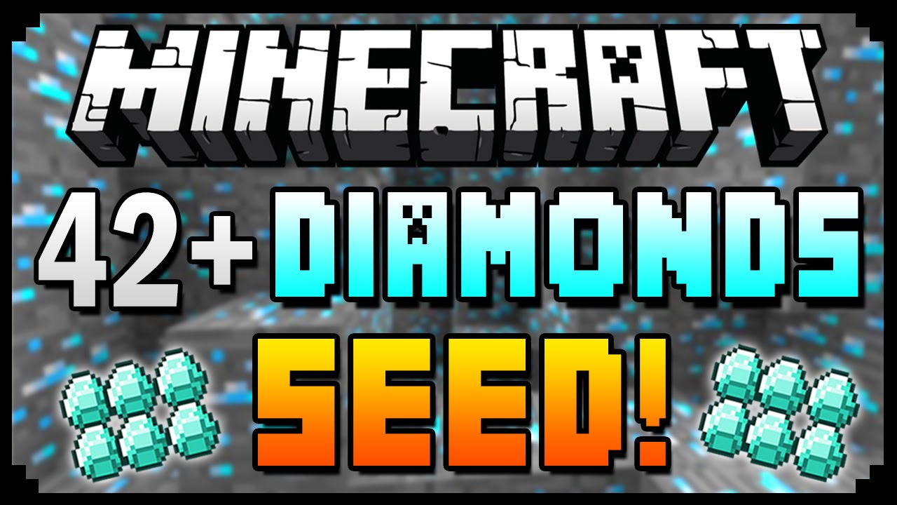 Minecraft 1.8.3 Seeds - 42+ DIAMONDS AT SPAWN! - Best Diamond Seed