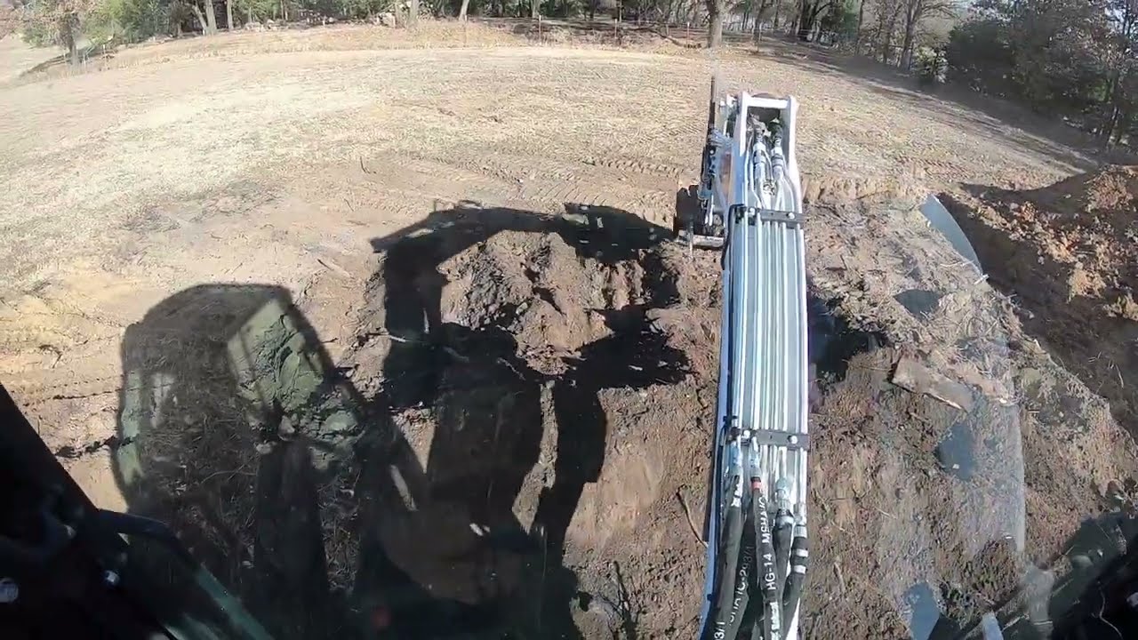 Filling In A Cess Pool And Burying A Burn Pile